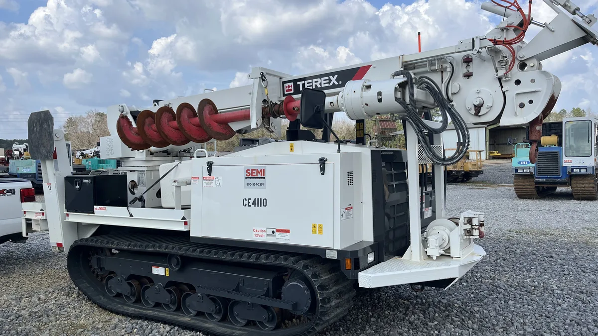Utility crew on rough terrain